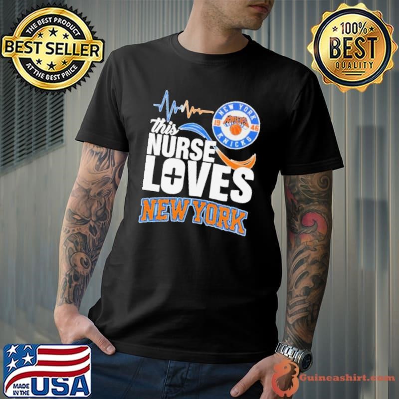 Heartbeat this nurse loves New York Knicks shirt