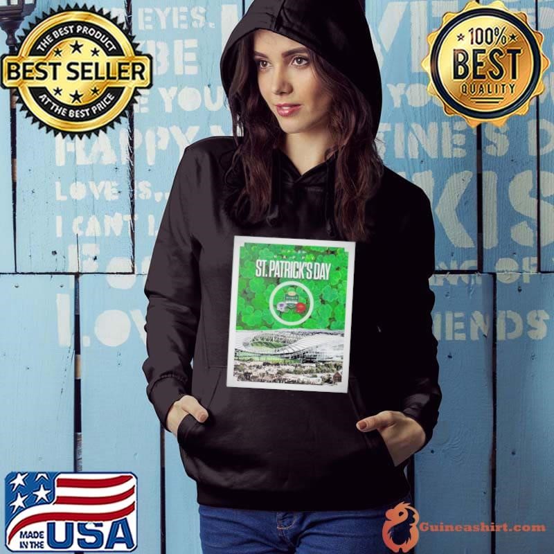 Iowa State Cyclones Football Happy St. Patricks Day 2025 Aer Lingus CFB Classic Vs Kansas State Wildcats Poster Hoodie