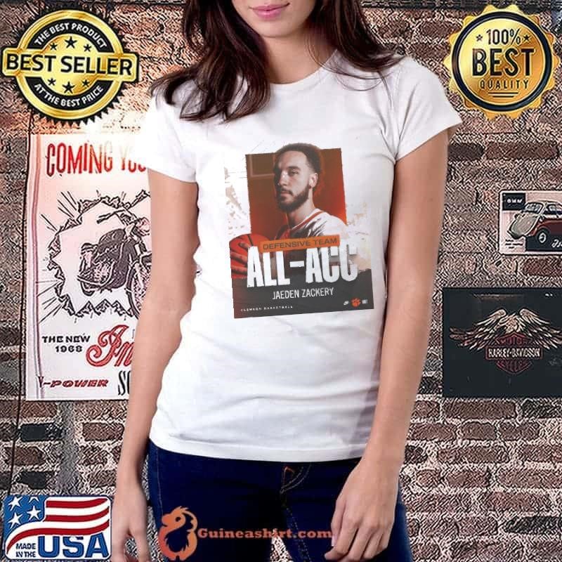 Jaeden Zackery Clemson Tigers Basketball All-ACC Defensive Team Honors Poster Ladiestee