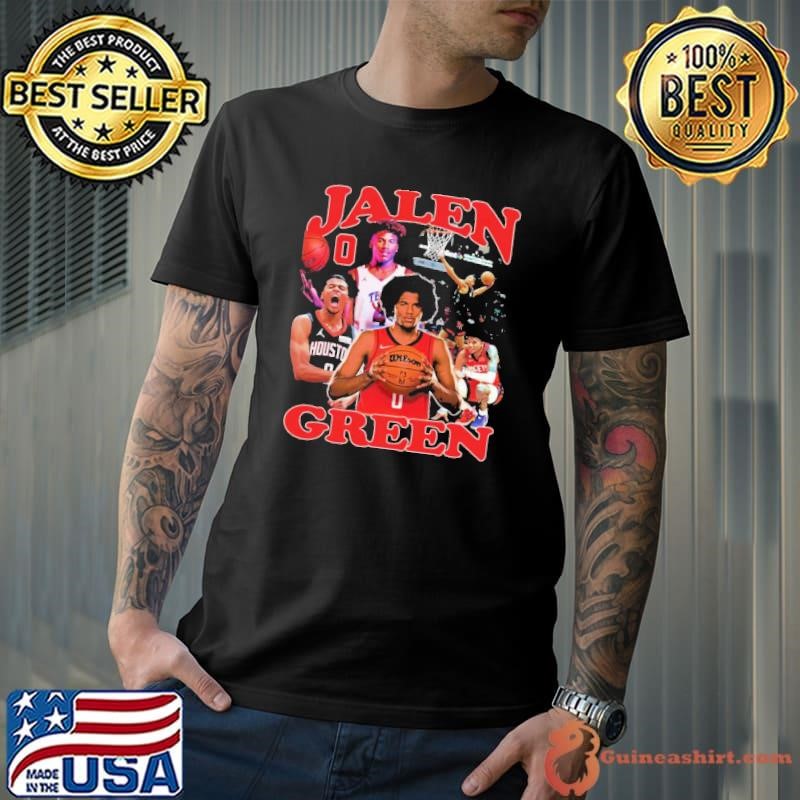 Jalen Green American professional basketball player Retro Collage T-Shirt