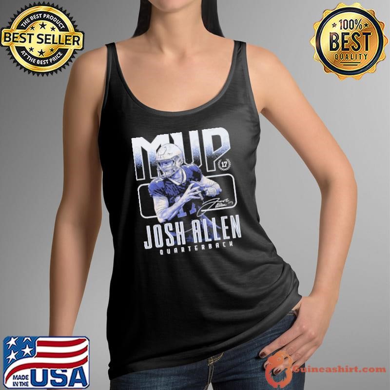 Josh Allen Buffalo 2024 MVP Mono Quarterback Signature T-Shirt
