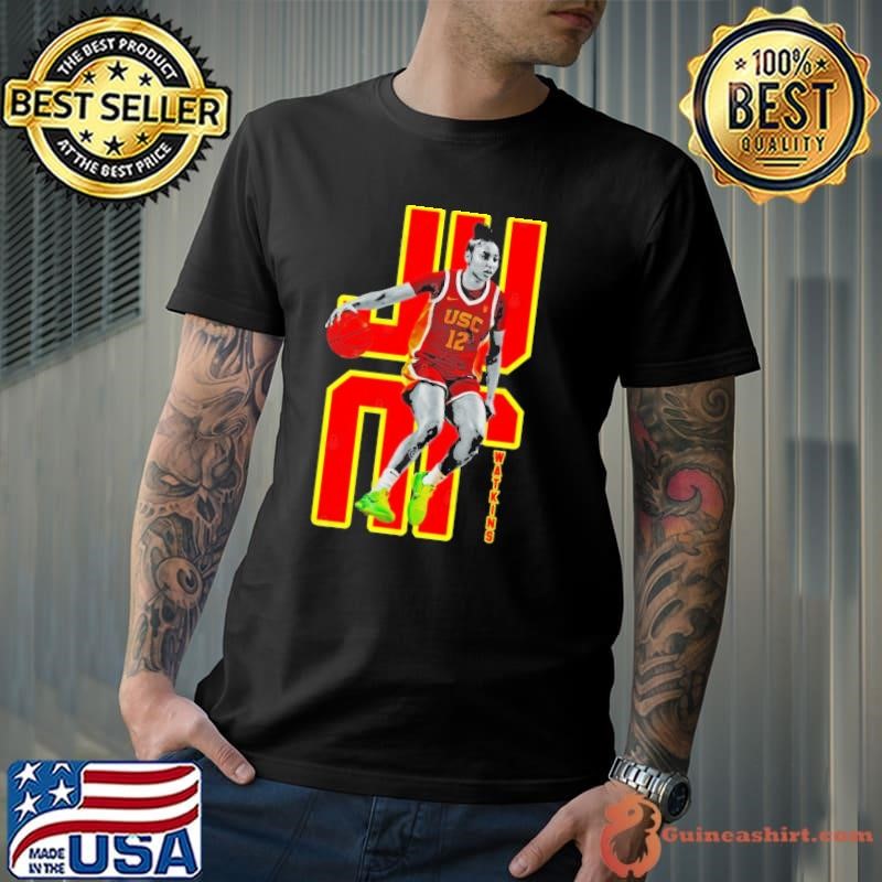 Juju Watkins Action American college basketball USC Trojans T-Shirt