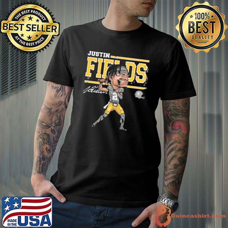 Justin Fields merican professional football quarterback Pittsburgh Cartoon Unisex