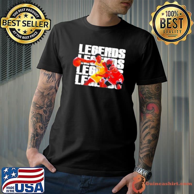 Kobe vs MJ Legends stacked repeat Shirt
