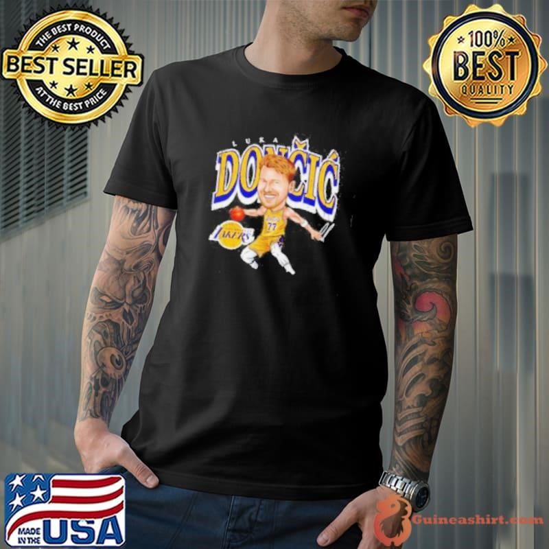 Luka Doncic Los Angeles Lakers cartoon shirt