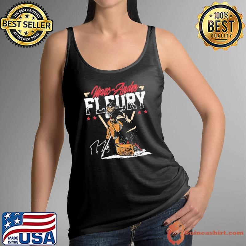 Marc-Andre Fleury Minnesota Triangle Name Signature T-Shirt