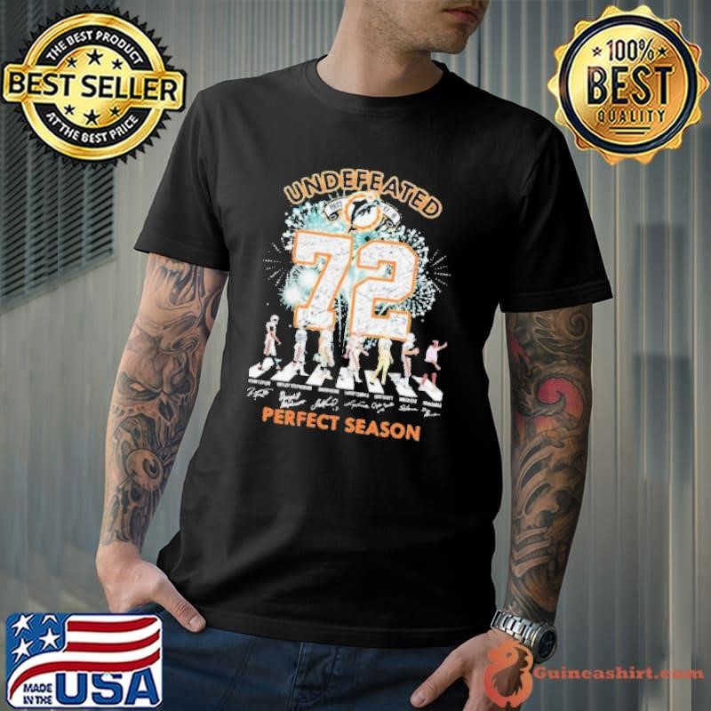 Miami Dolphins Undefeated 1972 72 Perfect Season Signatures shirts Unisex
