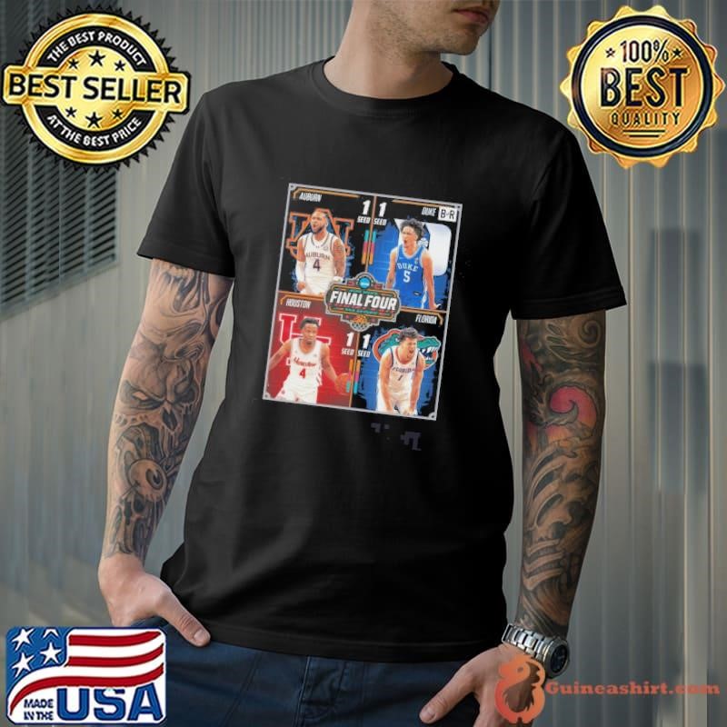 NCAA 2025 Mens Final Four San Antonio March Madness Bracket Is Set Auburn Duke Houston Florida shirt