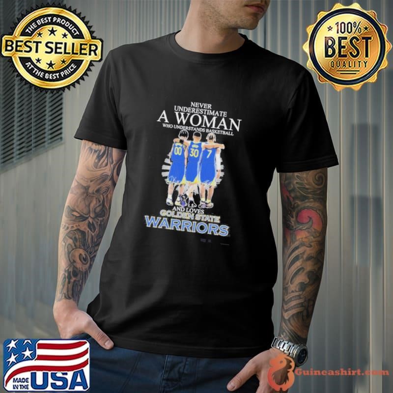 Never Underestimate A Nurse Who Understands Basketball And Loves Golden State Warriors Signatures shirt