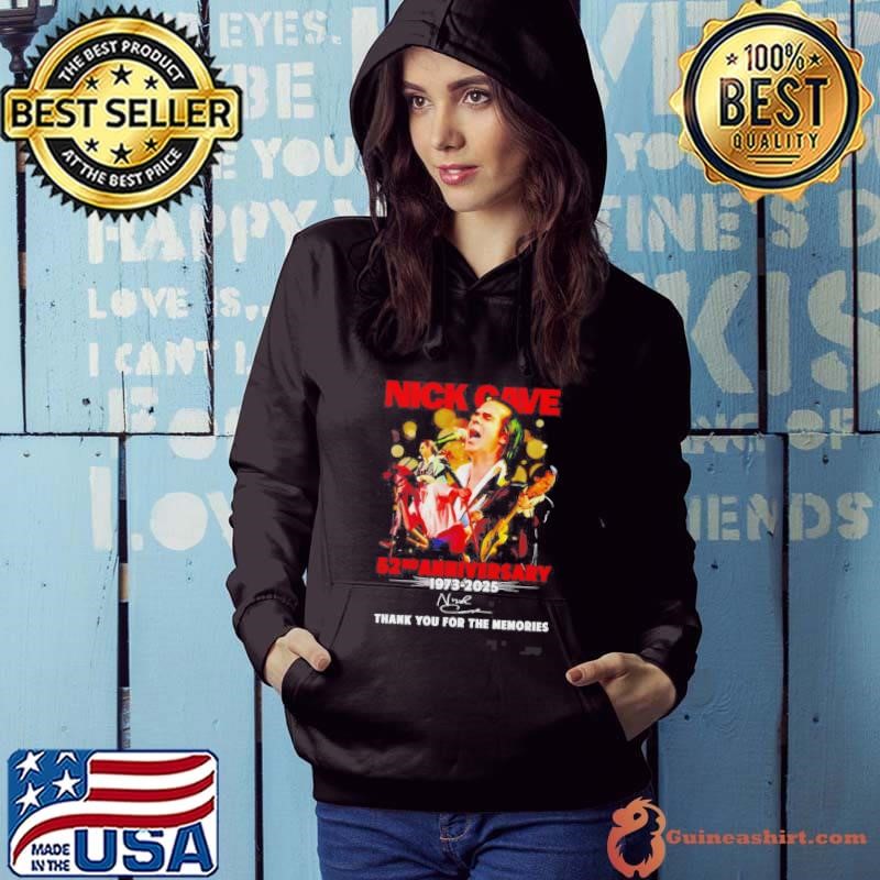 Nick Cave And The Bad Seeds 52nd Anniversary 1973 2025 Signature Hoodie