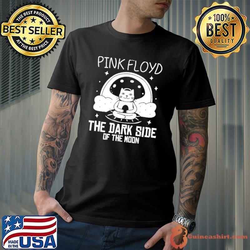 Pink Floyd Yoga Cat dark side of the moon T-Shirt