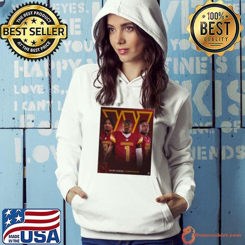 Poster The Washington Commanders new trio NFL Deebo Samuel, Jayden Daniels, Terry McLaurin 2025 Hoodie