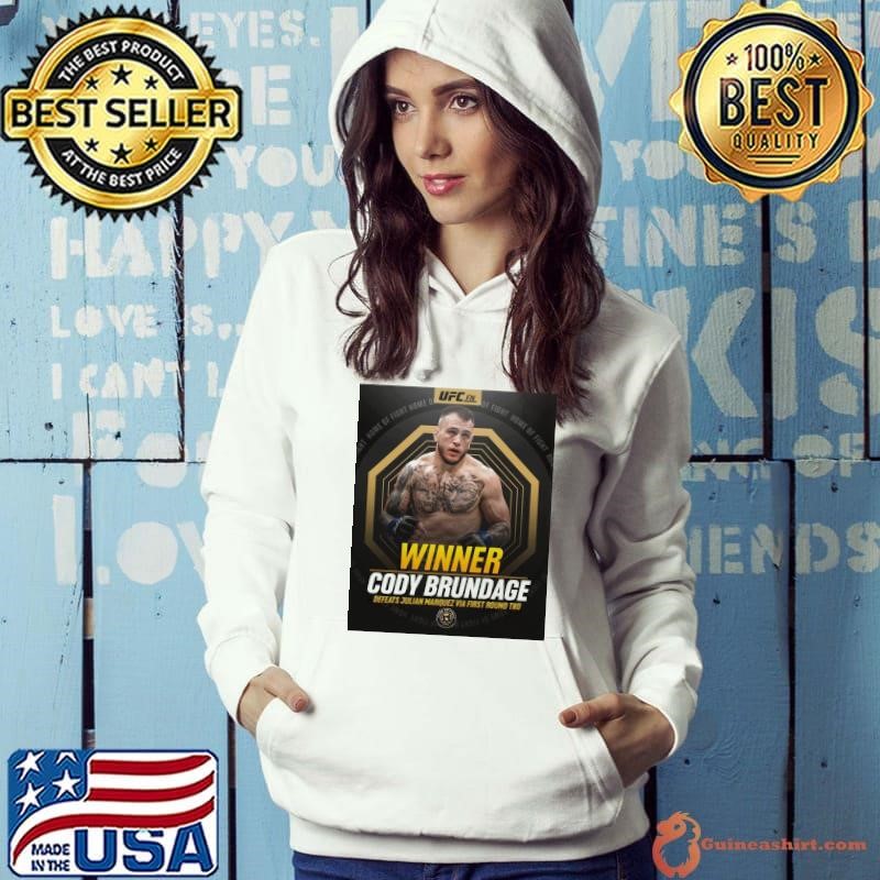 Poster UFC Fight Night Cody Brundage defeats Julian Marquez in the first round via TKO Mar 2025 shirt