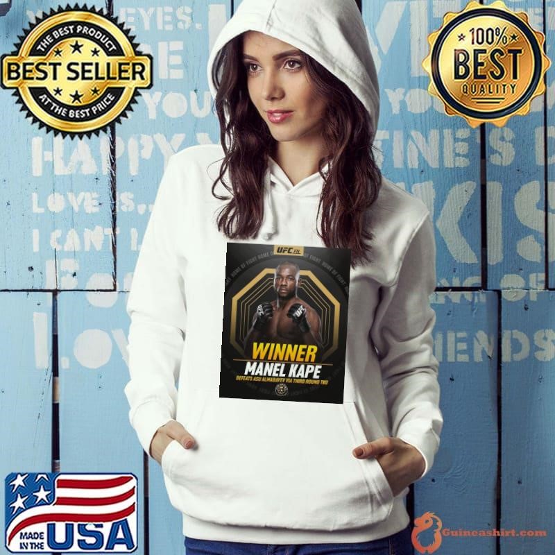 Poster UFC Fight Night Manel Kape defeats Asu Almabayev via TKO in the third round Mar 2025 shirt