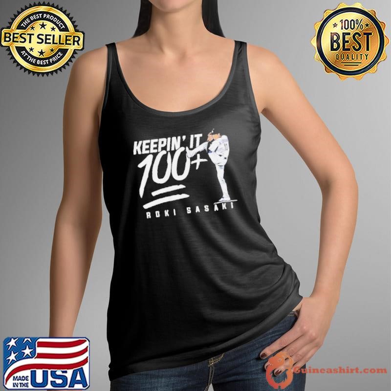Roki Sasaki Keepin’ It 100 baseball Tank Top