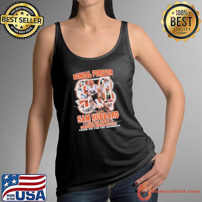 Sam Hubbard Cincinnati Bengals Forever Signature Thank You For The Memories Tank Top