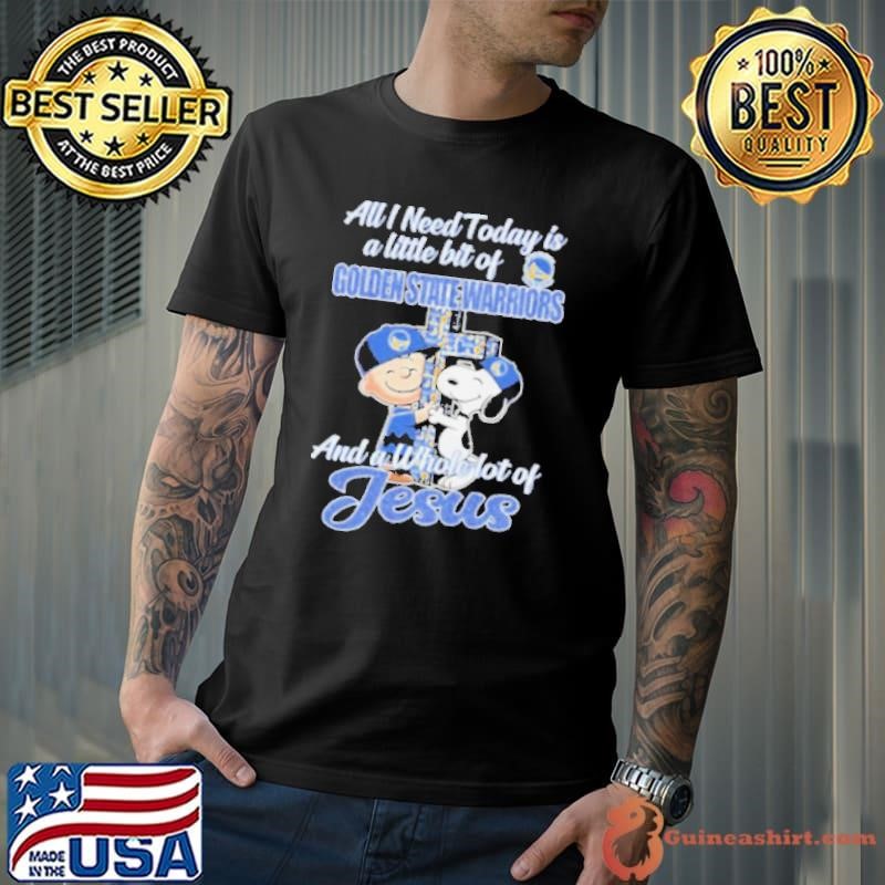 Snoopy And Charlie Brown Golden State Warriors I Can Do All Things Through Christ Who Strengthens Me shirts Unisex