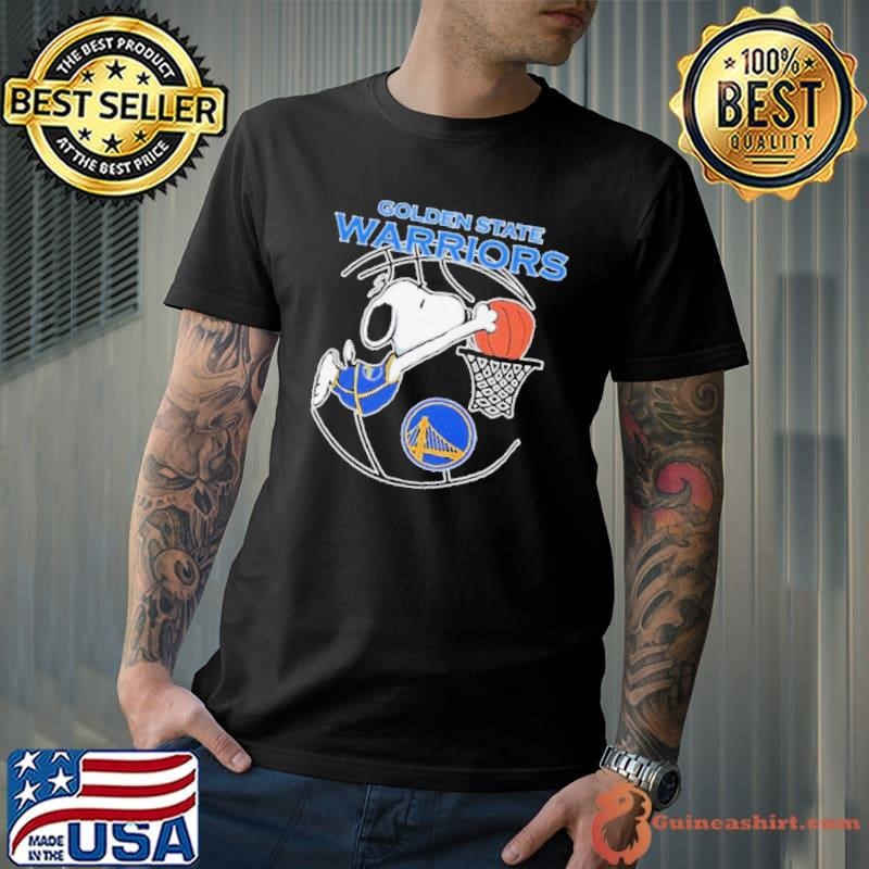 Snoopy dunk Golden State Warriors Basketball shirt