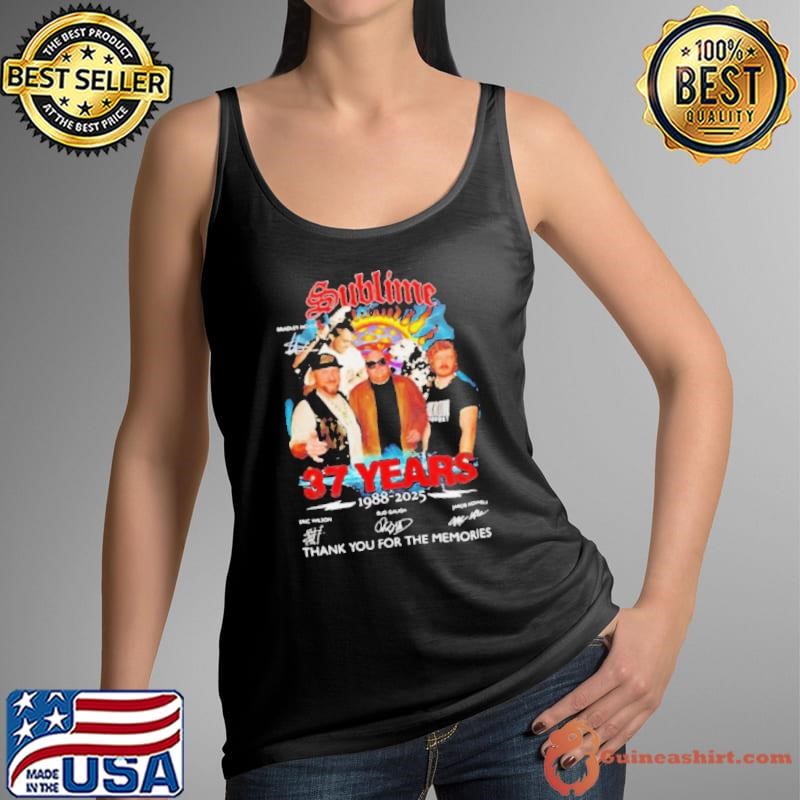 Sublime 37 years 1988 2025 thank you for the memories signature t Tank Top