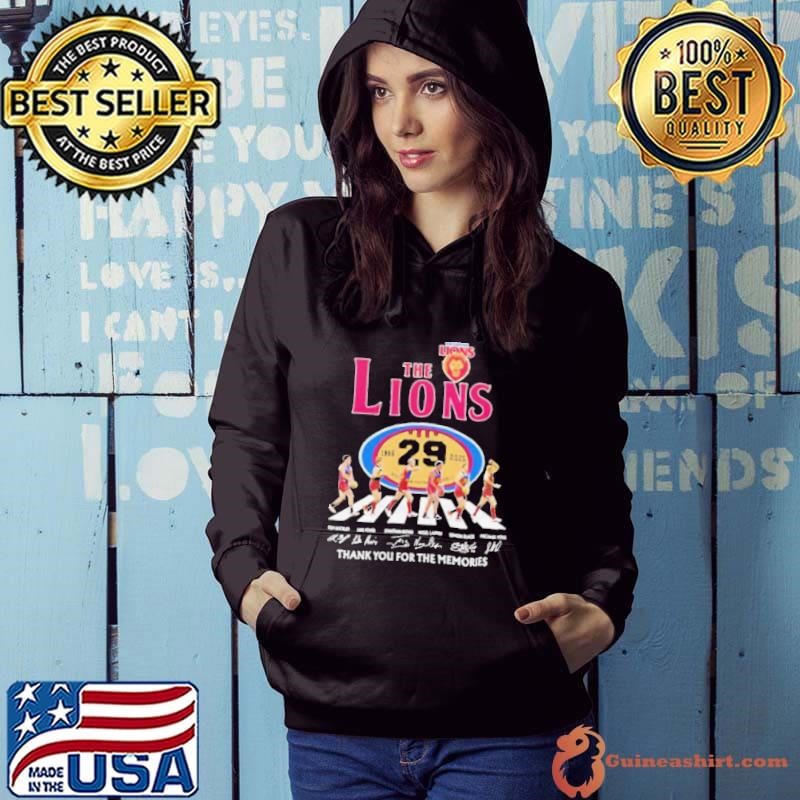 The Brisbane Lions 1996 2025 thank you for the memories signature Hoodie
