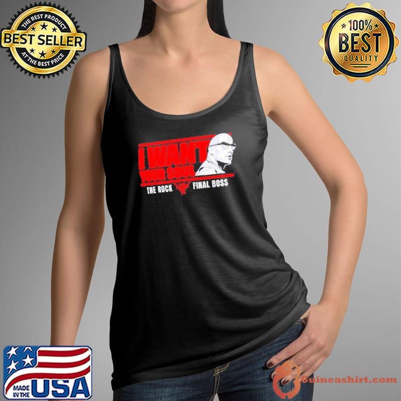 The Rock final boss I want your soul Tank Top