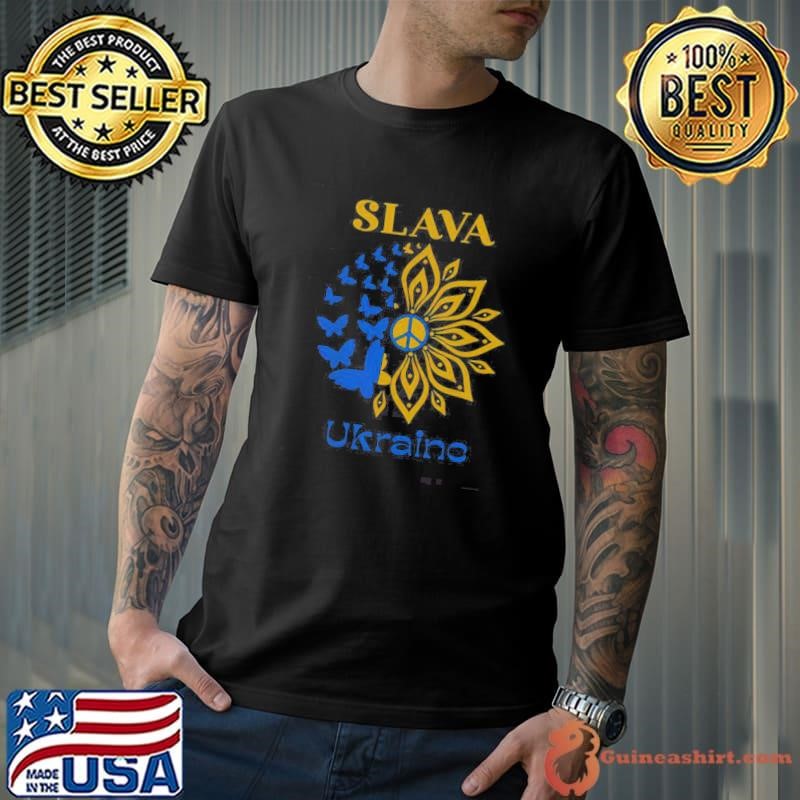 Top Slava Ukraini Sunflower Ukraine Sunflower Ukrainian Flag Unisex