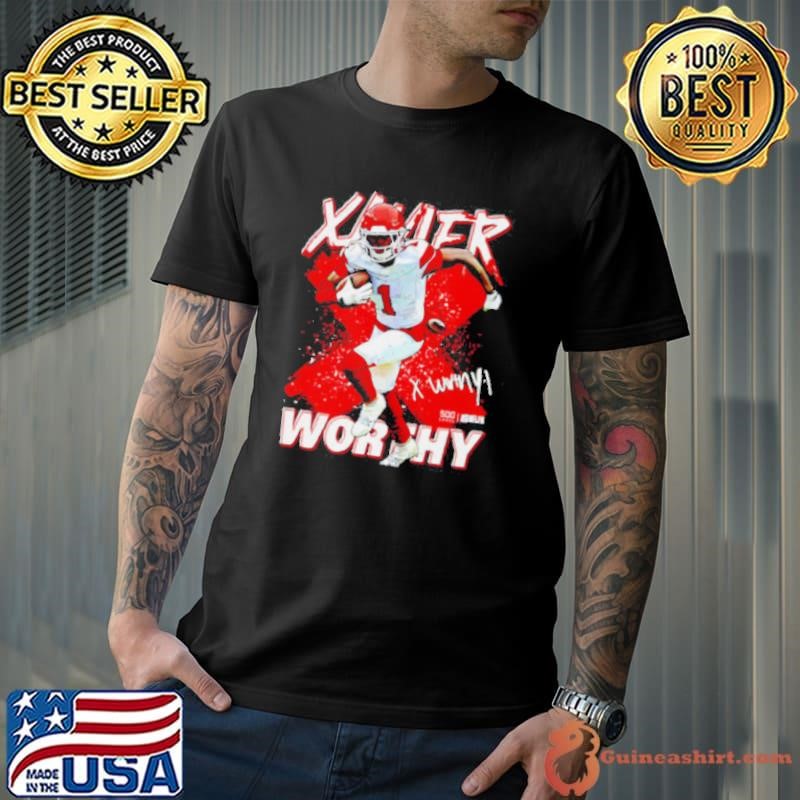 Xavier Worthy Kansas City cross shirt