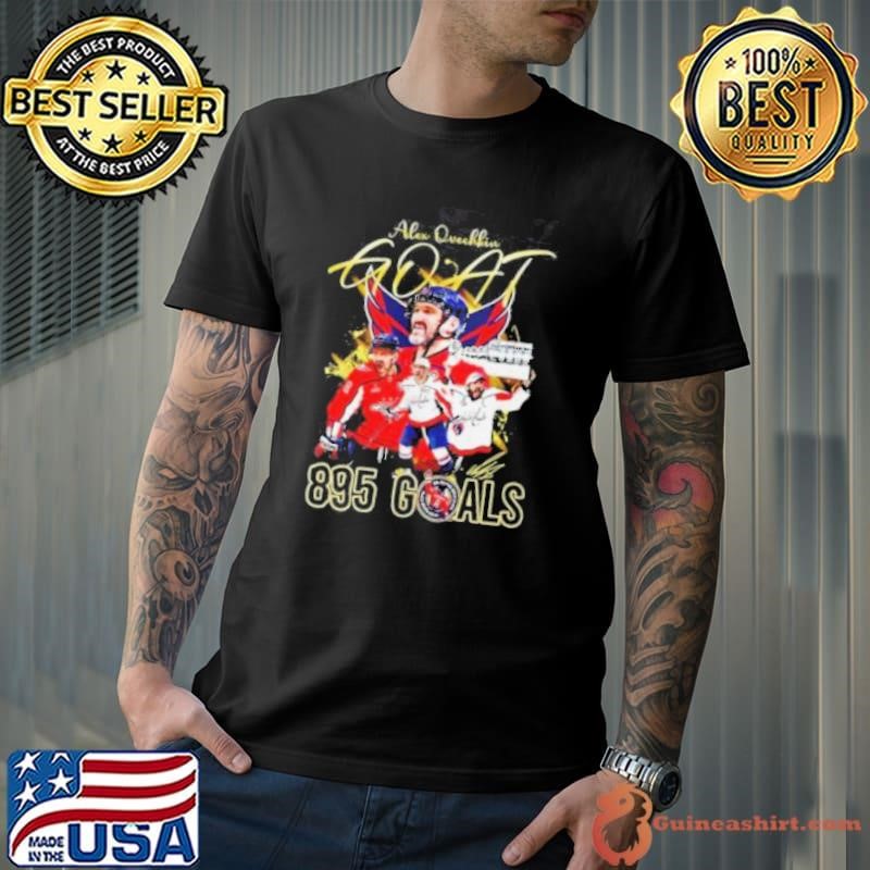 Alex Ovechkin Goat 895 Goals signature shirt