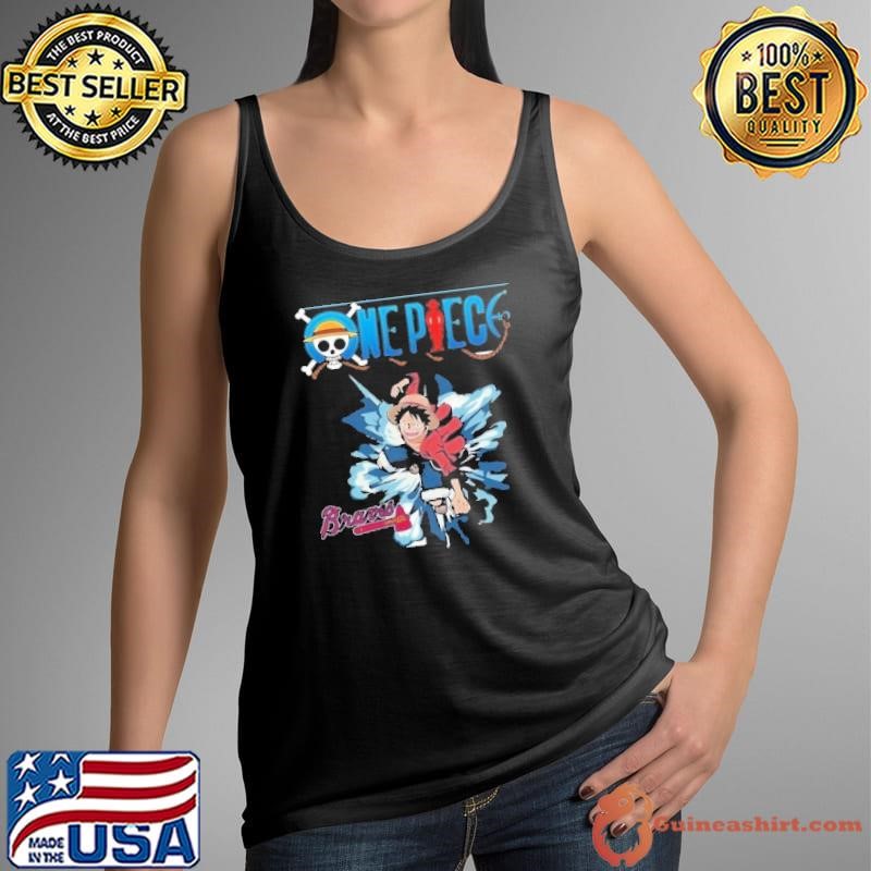Atlanta Braves One Piece Monkey D Luffy Shirt