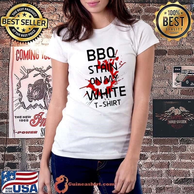 BBQ stain on my white blood moon Ladiestee