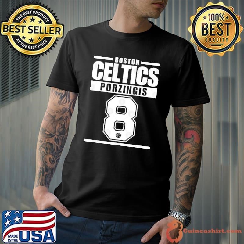 Boston Celtics Porzingis 8 Basketball Varsity Shirt