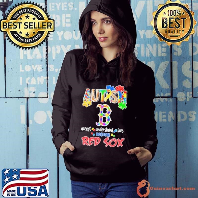 Boston Red Sox Autism Accept Understand Love 2025 Hoodie