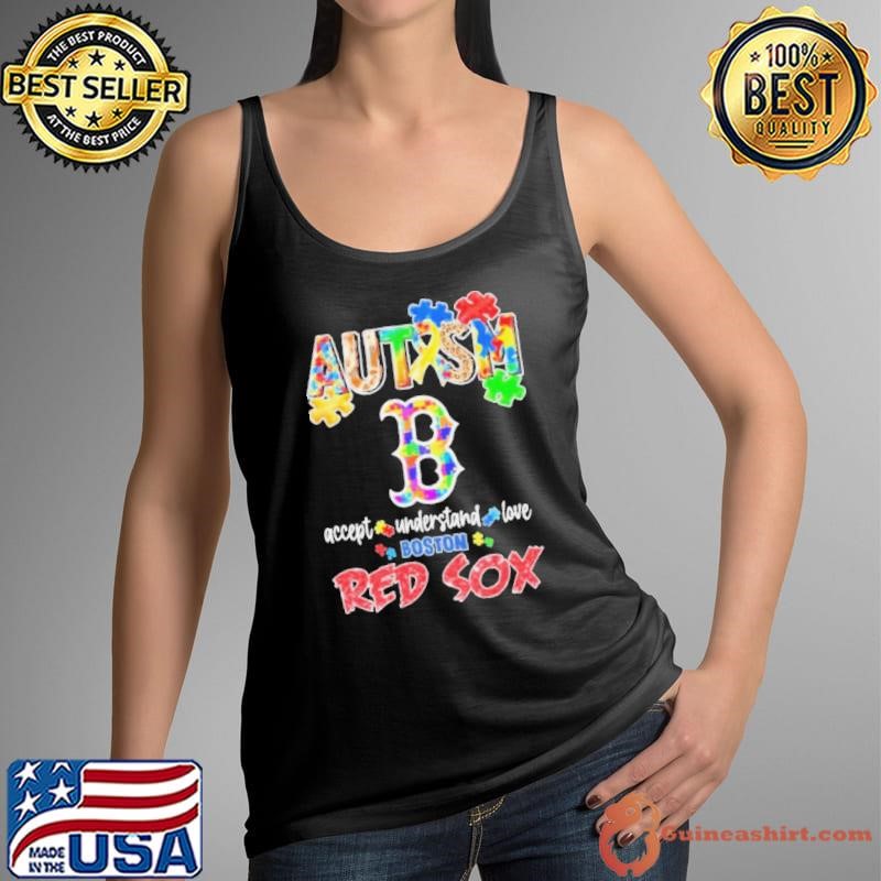Boston Red Sox Autism Accept Understand Love 2025 Tank Top