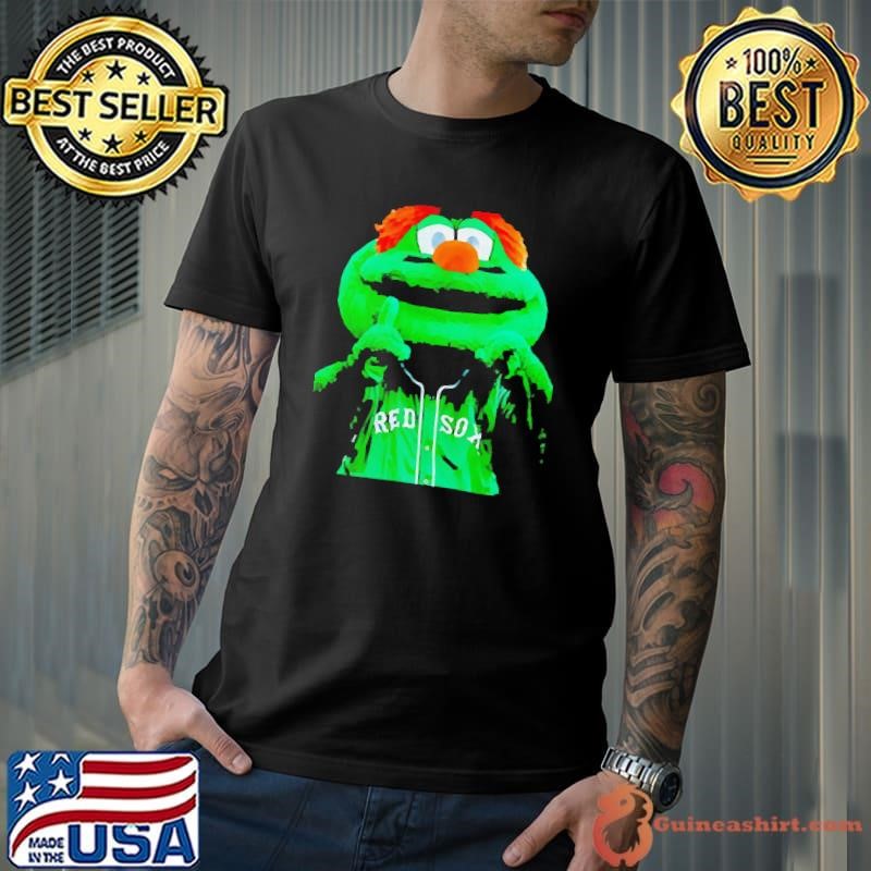 Boston Red Sox green mascot shirt