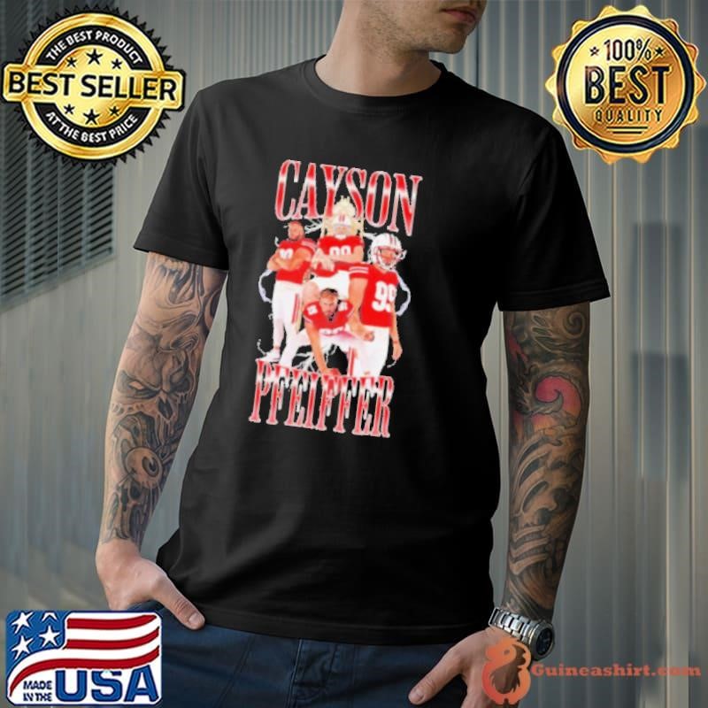 Cayson Pfeiffer Wisconsin Badgers hockey shirt