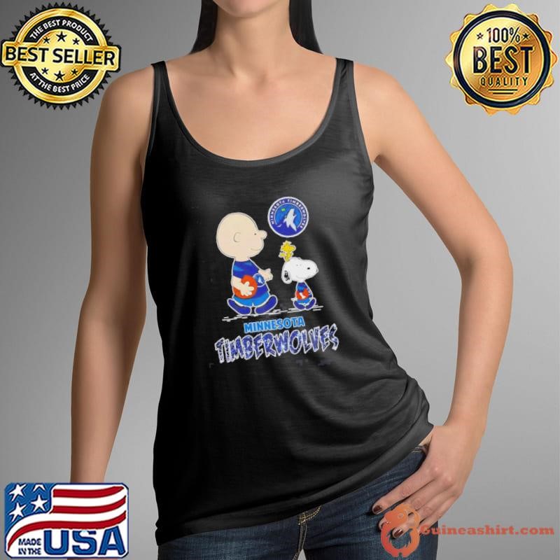 Charlie Brown And Snoopy Minnesota Timberwolves Shirt