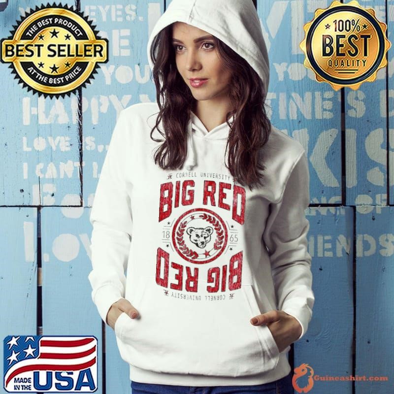 Cornell University Mirror Big Red Relaxed 1865 Hoodie