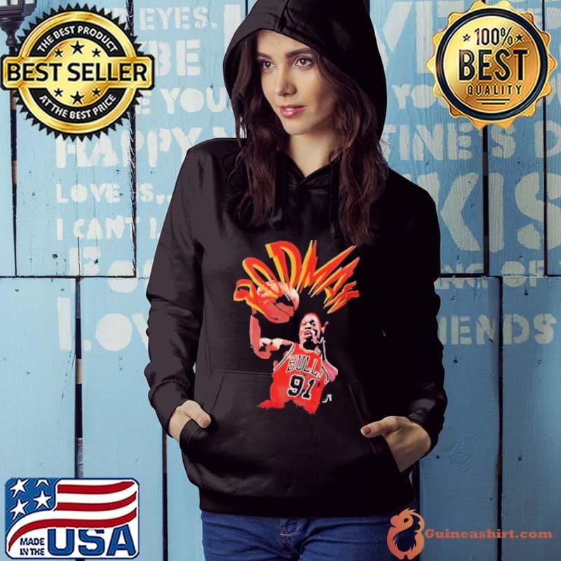 Dennis Rodman Chicago Bulls blaze Hoodie