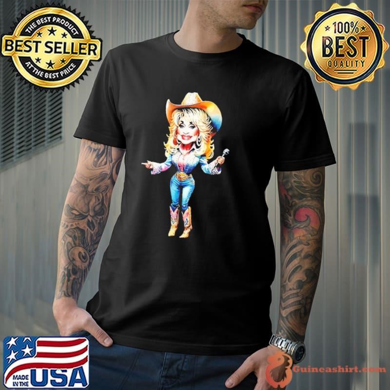 Dolly Parton caricature shirt