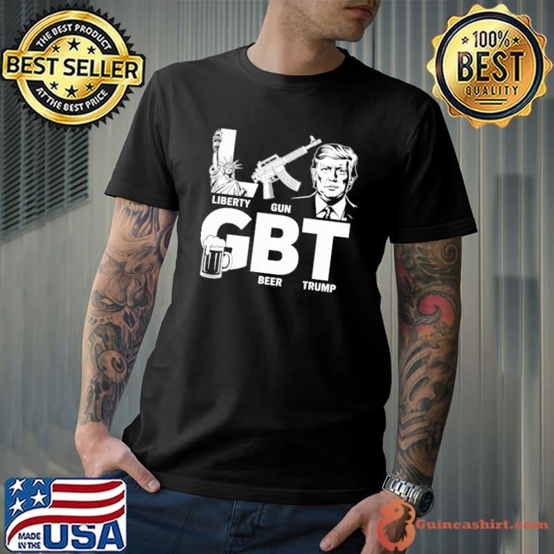 Donald Trump LGBT Parody Liberty Gun Beer and Trump Unisex