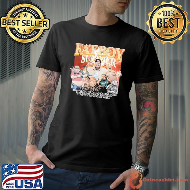 Fat boy summer I am enforcing the castle doctrine shirt