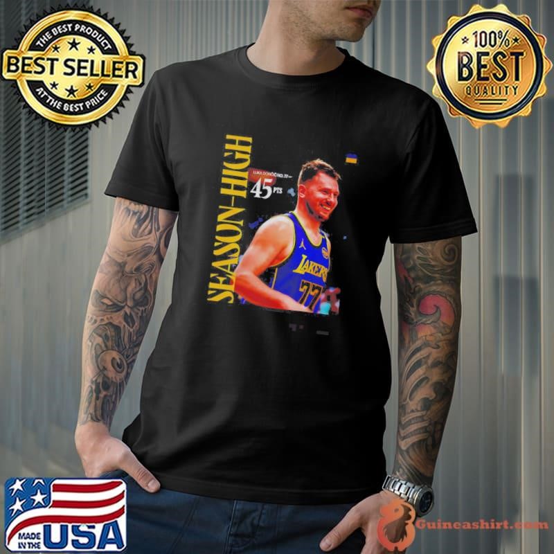 Good Los Angeles Lakers Luka Doncic 45 Season High NBA 2025 Unisex