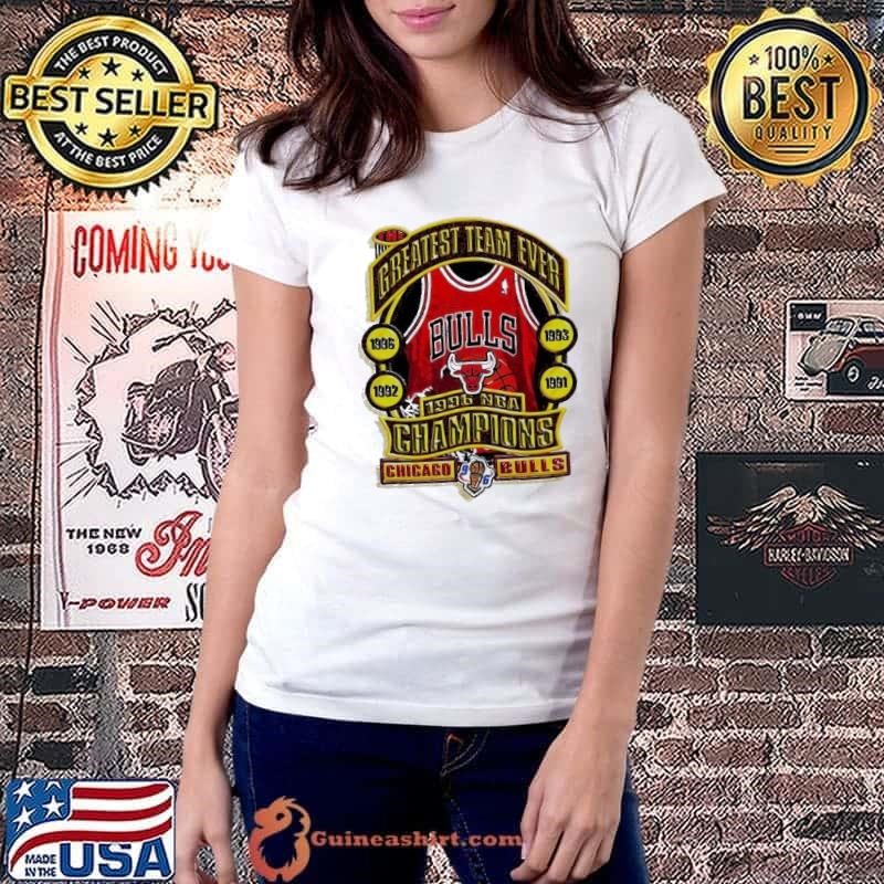 Greatest team ever Chicago Bulls Champions 1996 NBA Ladiestee