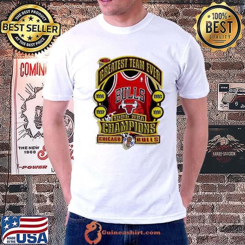 Greatest team ever Chicago Bulls Champions 1996 NBA Unisex