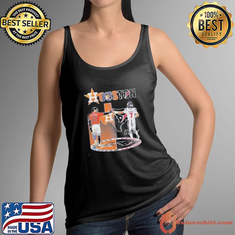 Houston Astros X Houston Texans Logo Signature 2025 Shirt