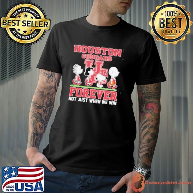 Houston Cougars Forever Not Just When We Win Snoopy shirt