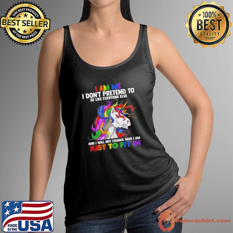 I Am Me Angry Dangerous Unicorn Shirt
