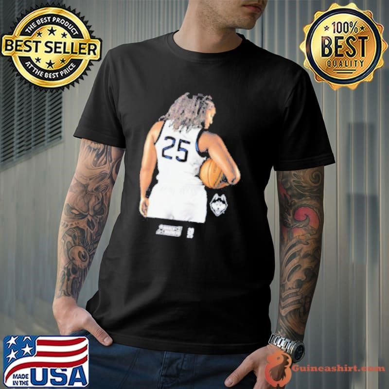 Ice Brady Uconn Huskies 2025 March Madness Portrait behind shirt