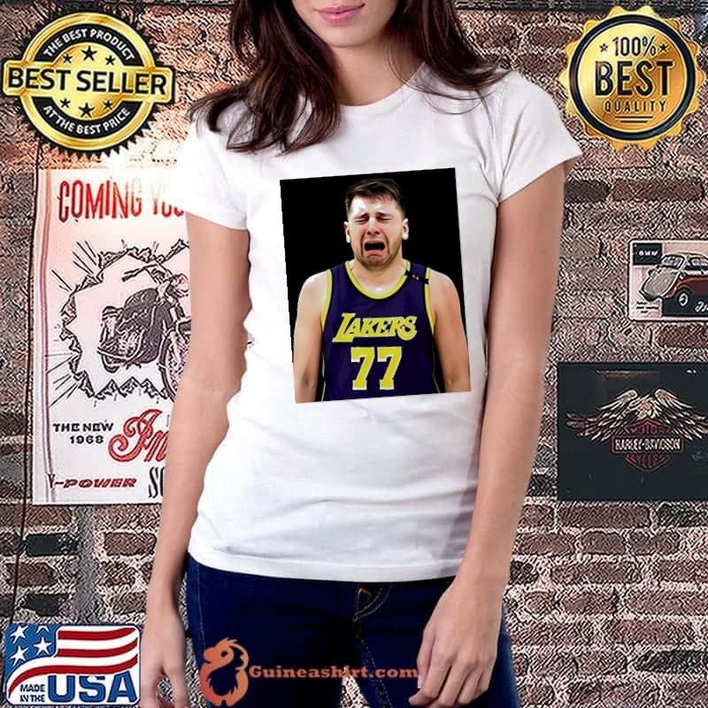 Justin Gaard Luka Doncic crying shirt