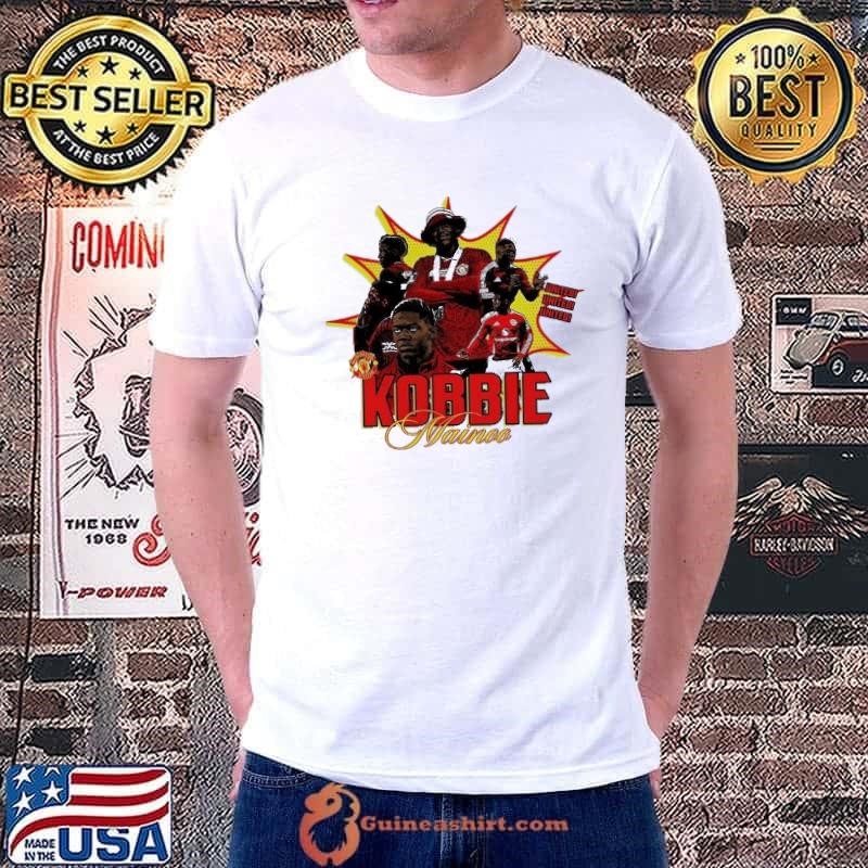Kobbie Mainoo Manchester United comic shirt